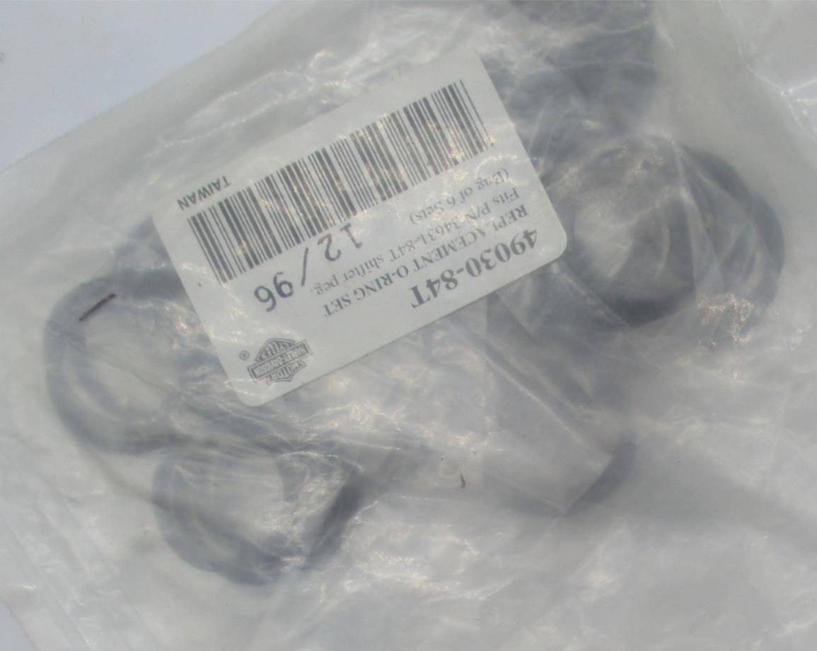 Harley Davidson Genuine NOS Shifter Peg O-Ring Set 49030-84T Bag of 6 Sets