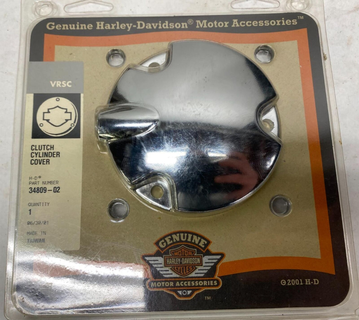 Harley Davidson Genuine Clutch Cylinder Cover Chrome 34809-02