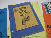 Mix lof of Hodaka Owners Manual and Parts List Books Dirt Squirt Super Combat