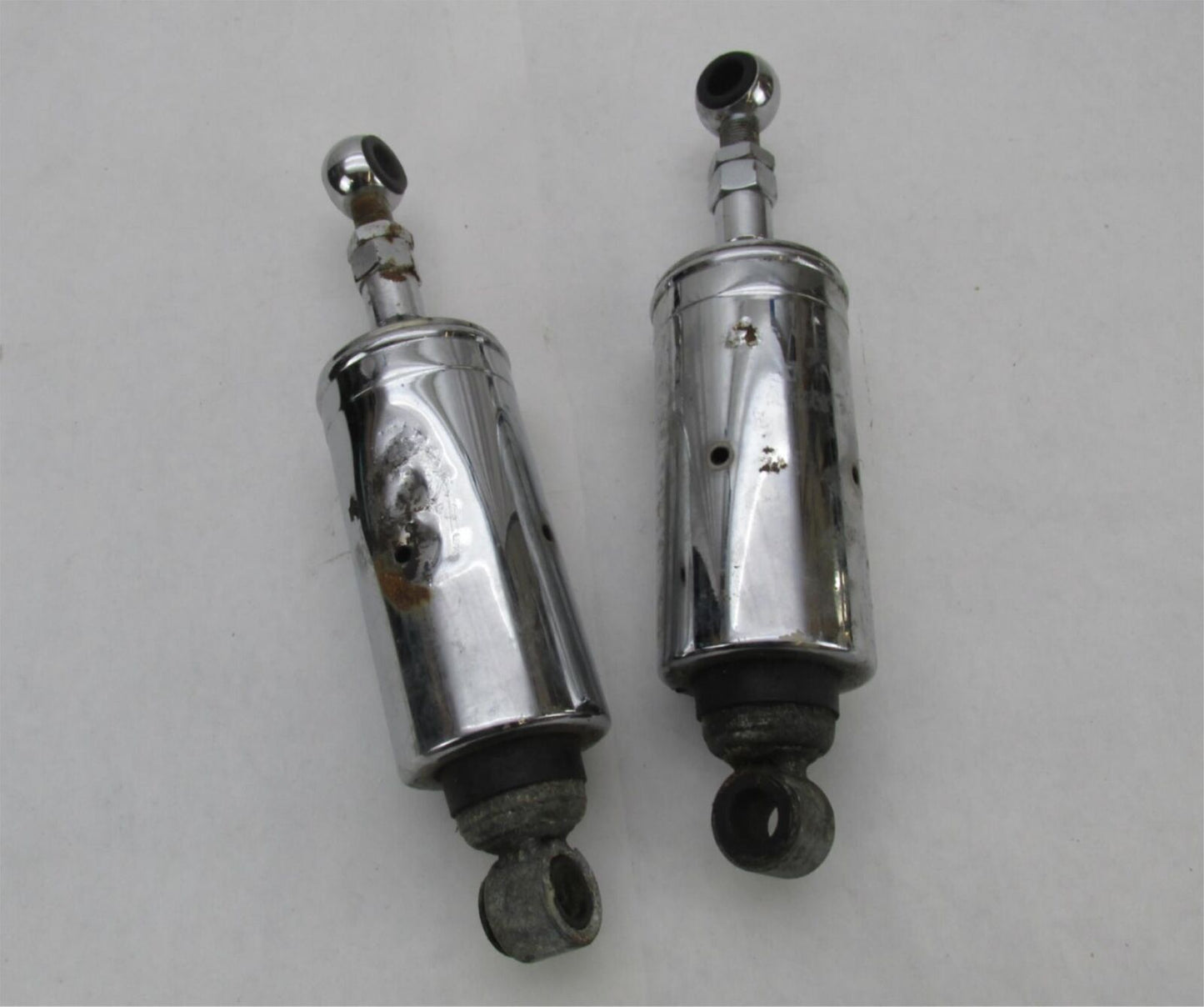 Pair of Harley Davidson EVO Softail Heritage Fat Boy Chrome Rear Shocks