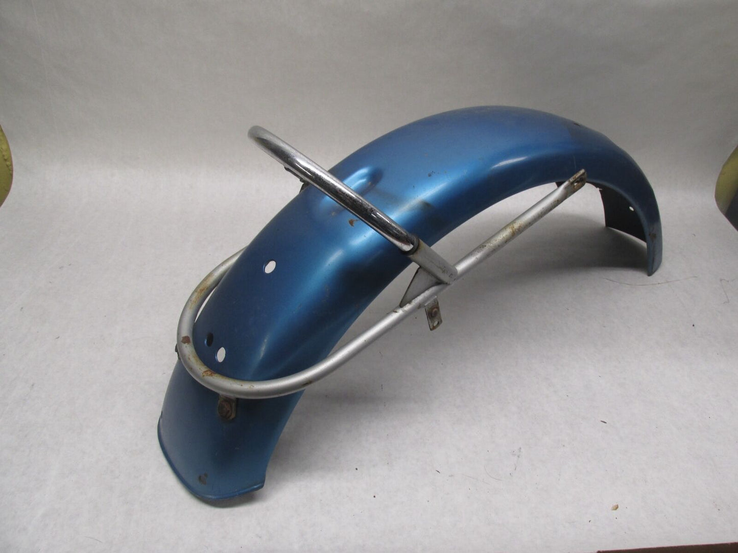Triumph T100 T120 Blue Original Paint Rear Fender with Grab Handle