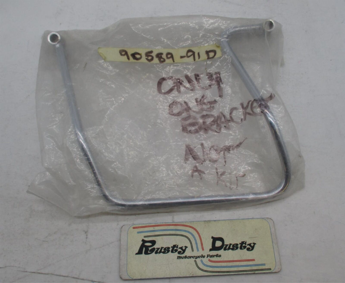 Single Harley Davidson Genuine OEM Chrome Saddlebag Support 90589-91D