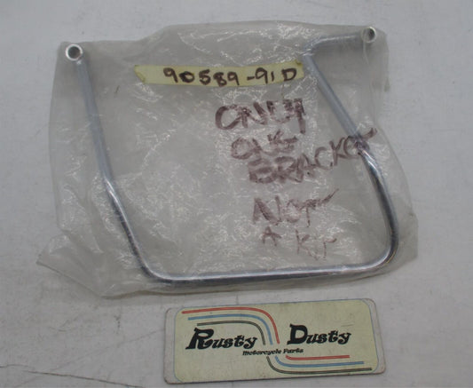 Single Harley Davidson Genuine OEM Chrome Saddlebag Support 90589-91D