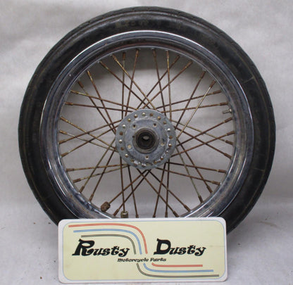 Harley Davidson Narrow Glide 19X3.25 19" x 3.25" Front Dual Disc Wheel w/ Tire