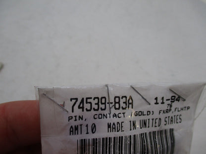 Lot of 10 Harley Davidson Genuine NOS Gold Pin Contacts 74539-83A