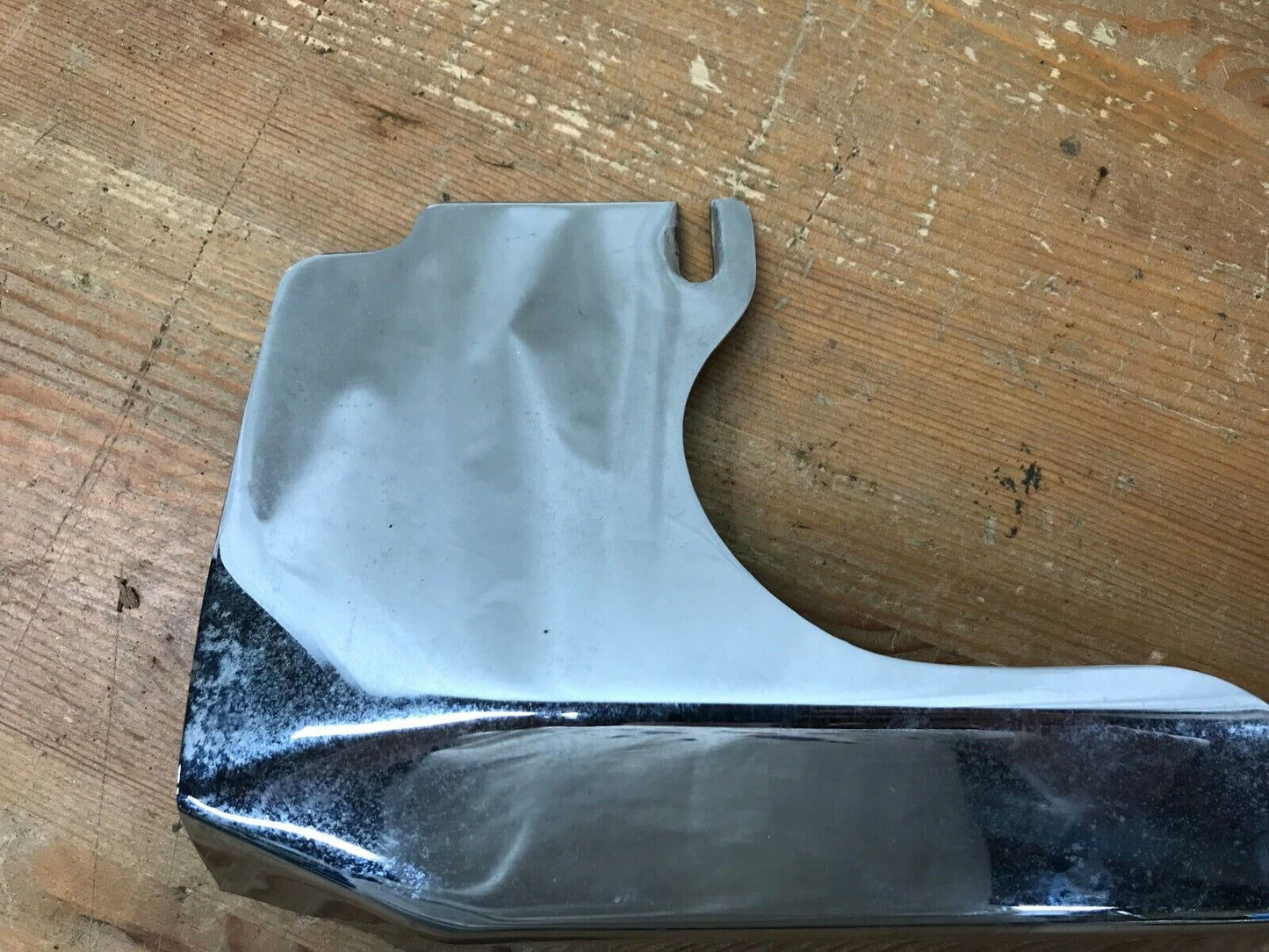 Shovelhead Exhaust Pipe Header Heat Shield Guard Chrome Used Curved