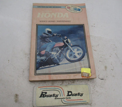 Honda Clymer 1978-1979 250 and 400cc Twins Service Repair Manual Book
