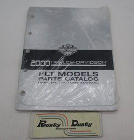 Harley Davidson Official Factory 2000 FLT Models Parts Catalog Book 99456-00A