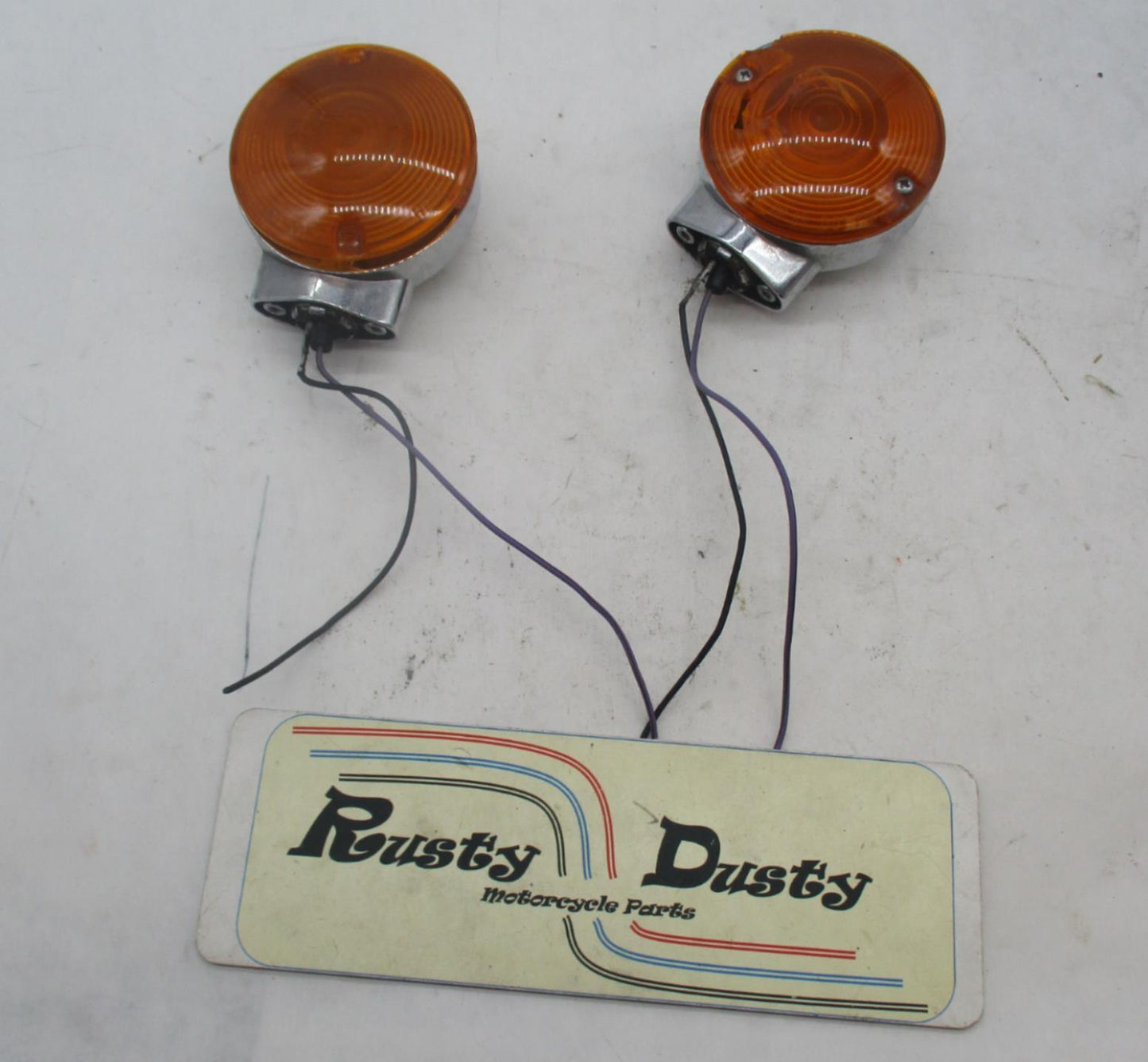 Pair of Harley Davidson Genuine Chrome Touring Turn Signals Electra Glide Road