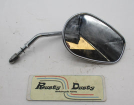 Harley Davidson Chrome Teardrop Right Side Mirror Short Stem