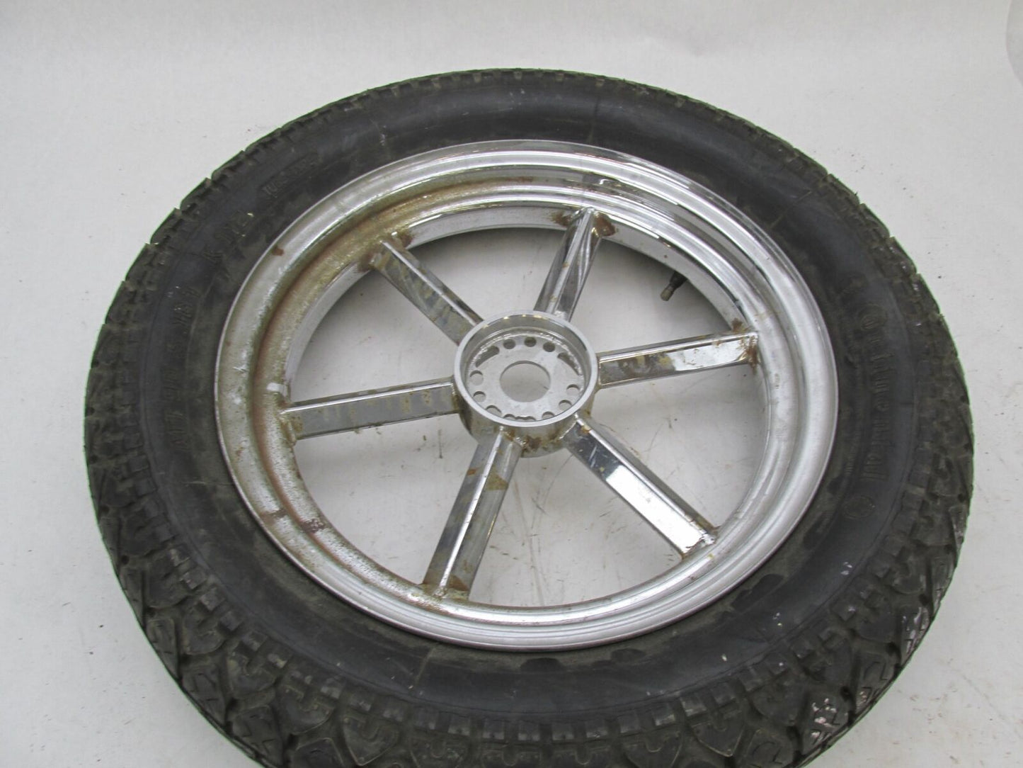 Harley Davidson 6 Spoke Invader Chrome Chopper Multi-fit Wheel Rim 16x3