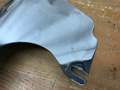 Shovelhead Exhaust Pipe Header Heat Shield Guard Chrome Used Curved