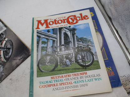 Lot of 4 The Classic Motorcycle Magazines Issues Nov, Jan, March 1985 & 1981