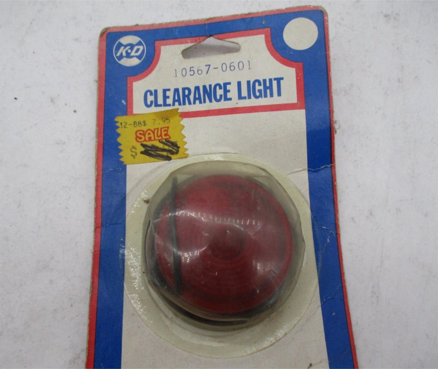 Vintage NOS KD Clearance Motorcycle Red Marker Light 10567-0601