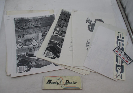 Lot of Photocopied Rotax Engine Motor Motorcycle Literature
