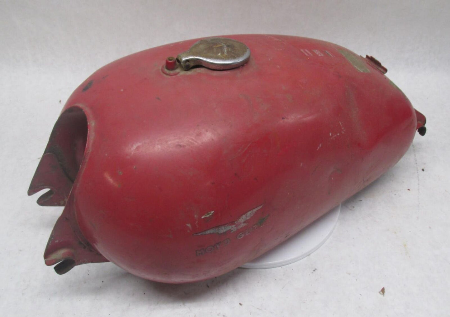 Vintage Original Paint Moto Guzzi Red RARE Gas Fuel Tank Unknown Model
