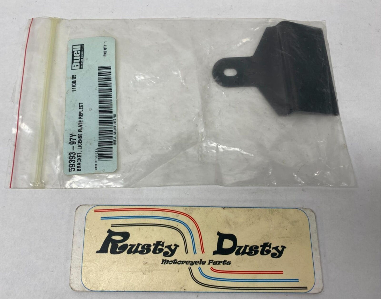 Harley Buell Genuine License Plate Reflector Bracket 59393-97Y
