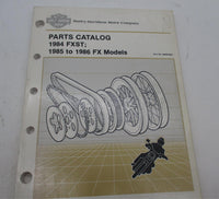 Harley Davidson NOS 1984 FXST Model Parts Catalog FX 1985 to 1986 99455-86A