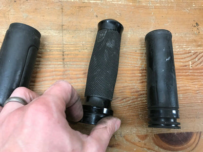 Lot of 3 OEM Harley HANDLE GUIDE TUBE GRIP Fits Multiple Models LT & RT Sides