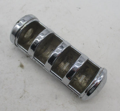 Harley Davidson Footpeg Slotted Chrome No Peg Rubber
