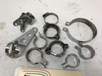 Huge Mixed Lot of Harley Davidson Exhaust Clamps Mirror Clamp