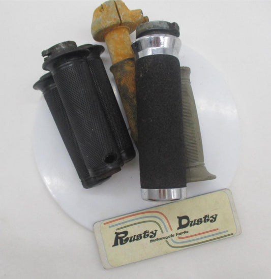 Mixed Lot of Vintage Motorcycle Hand Grips Harley Triumph BSA Etc