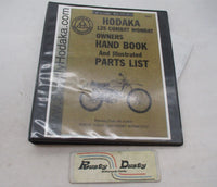 Hodaka 125 Combat Wombat Owner's Handbook and Illustrated Part Lists Binder