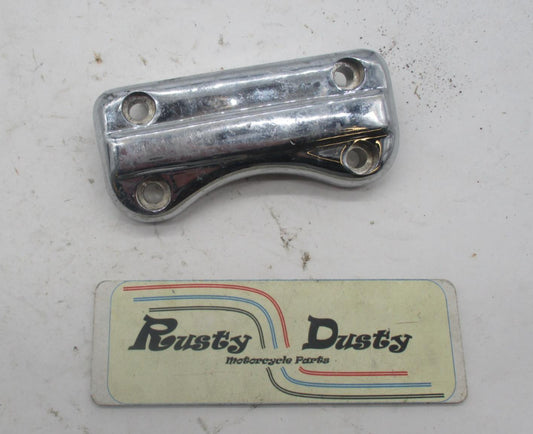 Harley Davidson Smooth Chrome Handlebar Riser Top Clamp