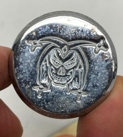 Harley Davidson Chopper Metal Custom Throttle Grip w/ Joker Engraved End