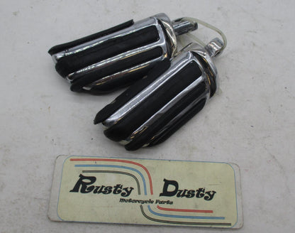 Pair of Harley Davidson Genuine Chrome Foot Pegs Highway Pegs