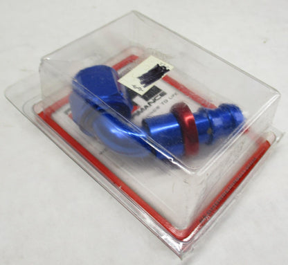 Redhorse Performance 90 degree AN/JIC Hose End Push Lock - Blue 2090-08-1