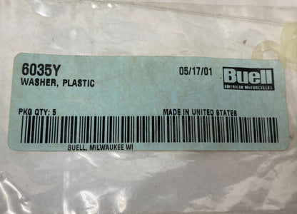 Harley Buell Genuine Lot (19) Plastic Washers 6035Y