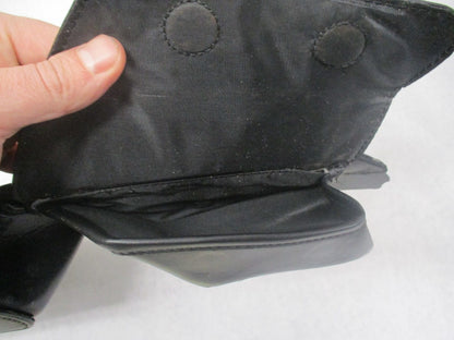 Harley 2014-22 Genuine Leather 3 Pocket Batwing Windshield Fairing Pouch