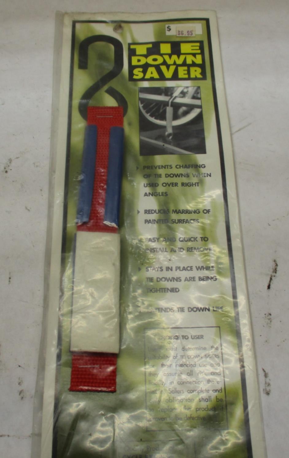Cycle Express Motorcycle Tie Down Saver Red with Blue sleeve
