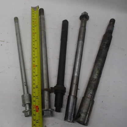 Mixed Lot of (5) Harley Front Rear Wheel Axles Softail Dyna sportster #4