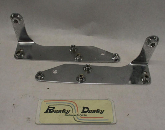 Harley Chrome Set of Windshield Mounting Brackets