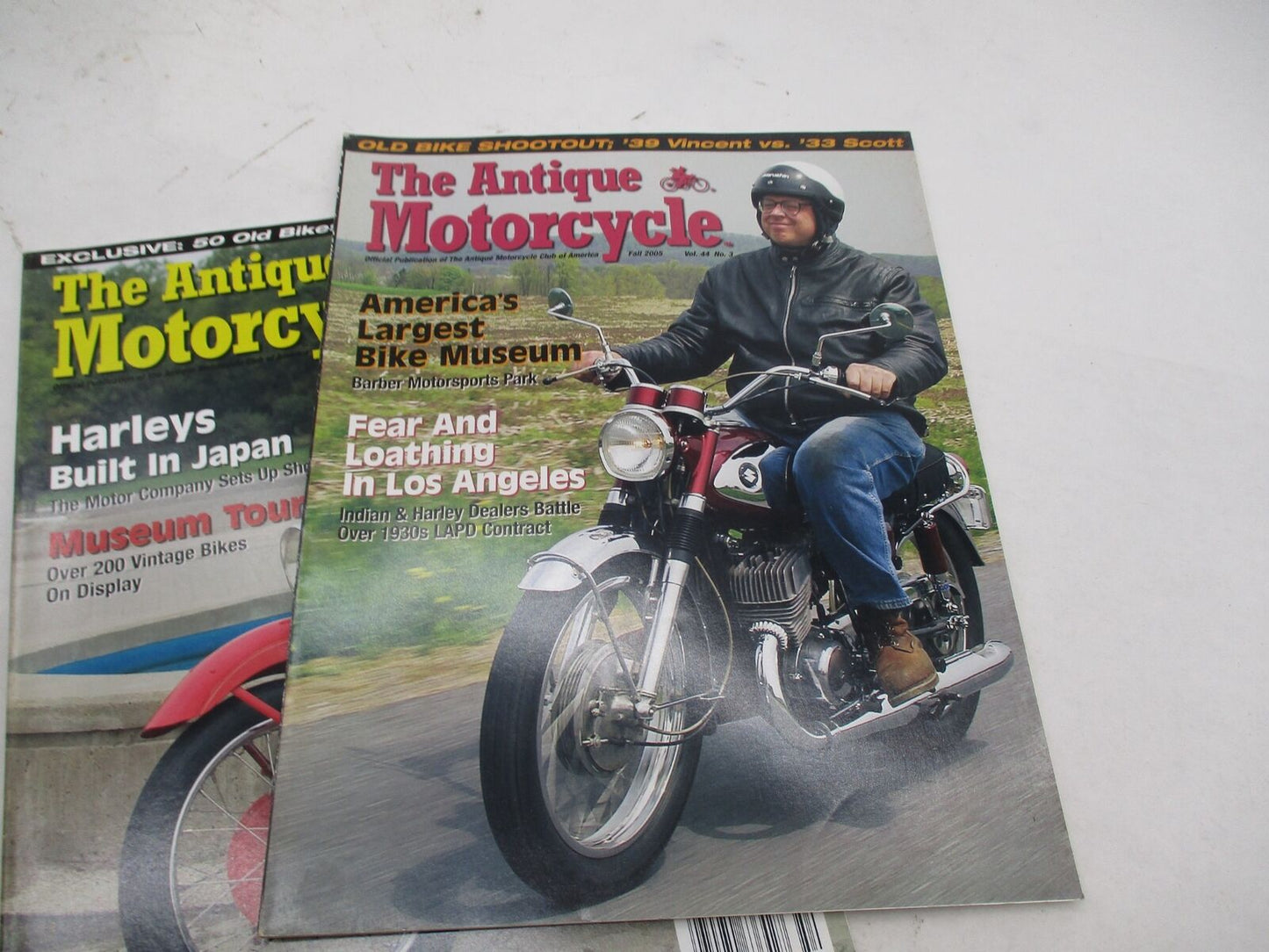 Complete Set of 4 The Antique Motorcycle Magazines All Issues from 2005 Vol. 44