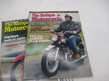 Complete Set of 4 The Antique Motorcycle Magazines All Issues from 2005 Vol. 44