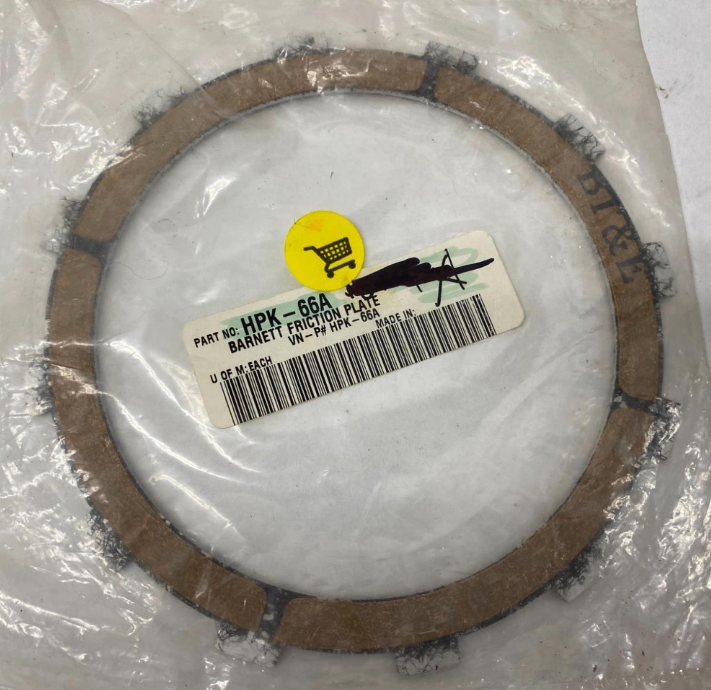 Barnett Friction Plate (1) HPK-66A Honda CBR