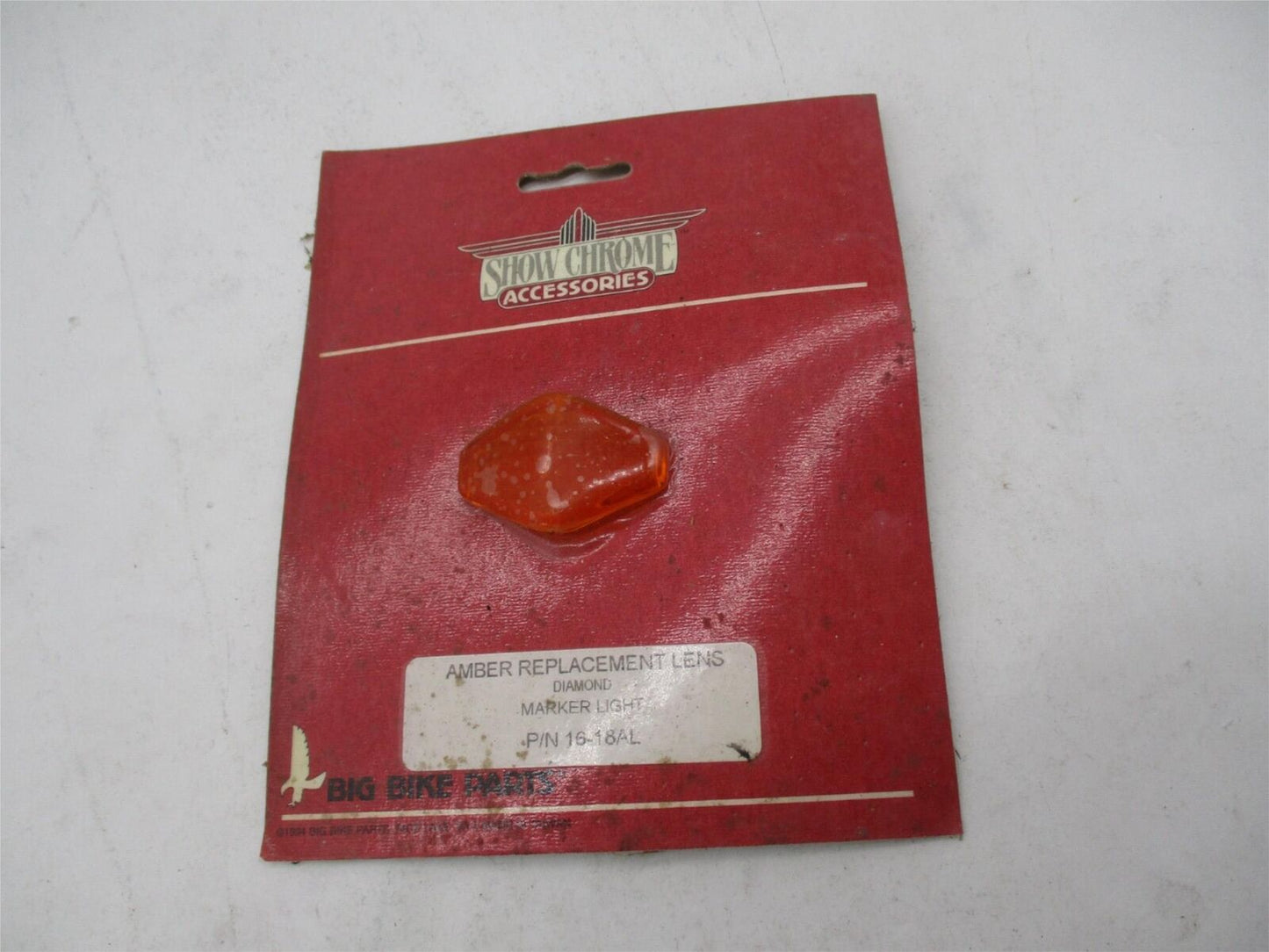 Show Chrome Diamond Amber Replacement Marker Light Lens 16-18AL