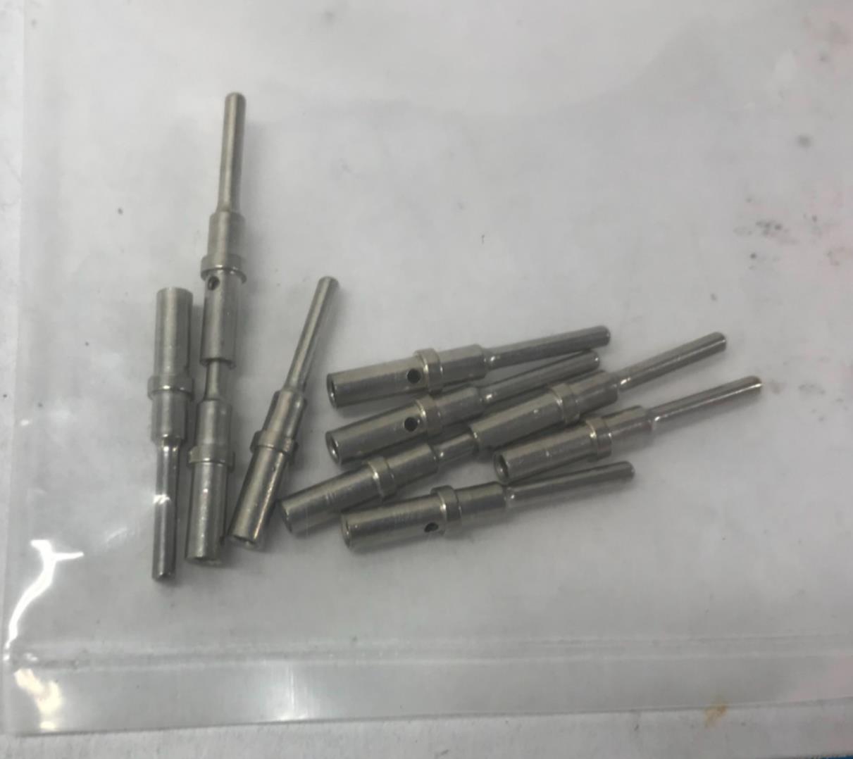 Lot (10) Deutcsh Solid Crimp Type Electrical Pins