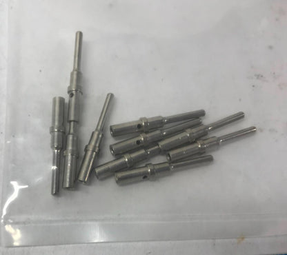 Lot (10) Deutcsh Solid Crimp Type Electrical Pins