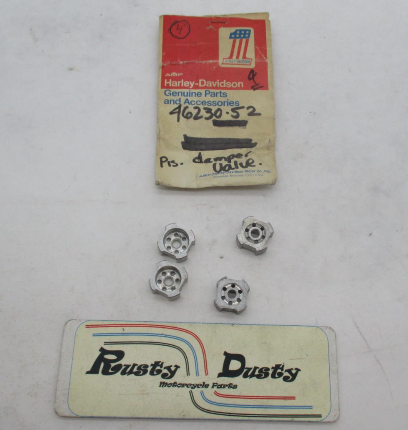 Lot of (4) Harley Davidson Genuine NOS Piston Damper Valves 46230-52