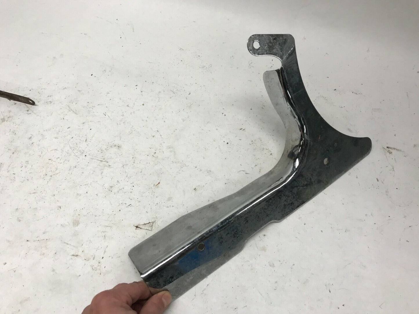 Harley chrome pre-2000 softail rear lower belt pulley guard shield