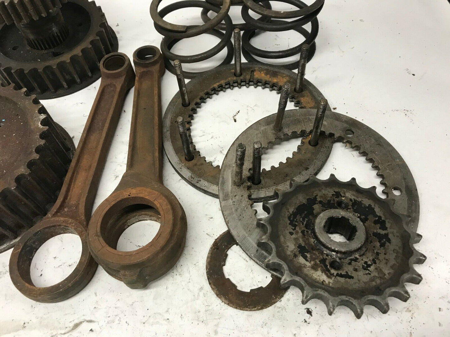Lot Harley-Davidson Ironhead Sportster Primary Compensator Sprocket Rods Parts