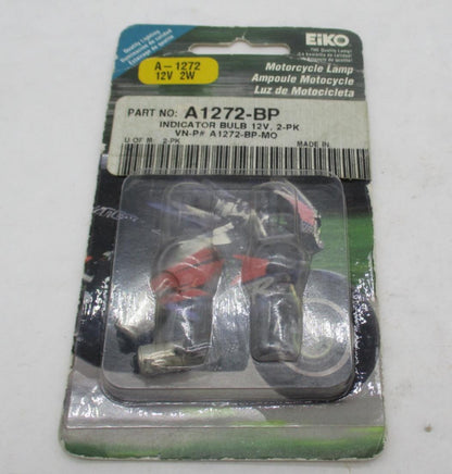 Eiko Motorcycle Indicator Bulb 12V A1272-BP  2 -Pack