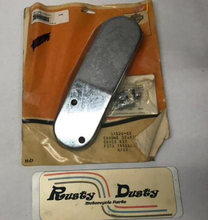 Harley Davidson Genuine part FLT FLHT Chrome Starter Motor Cover Kit 31520-83