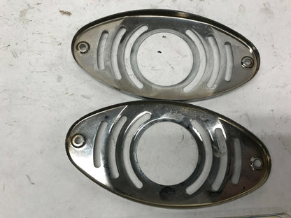 Harley Davidson Turn Signal Blinker slotted Turn Signal Covers Chrome