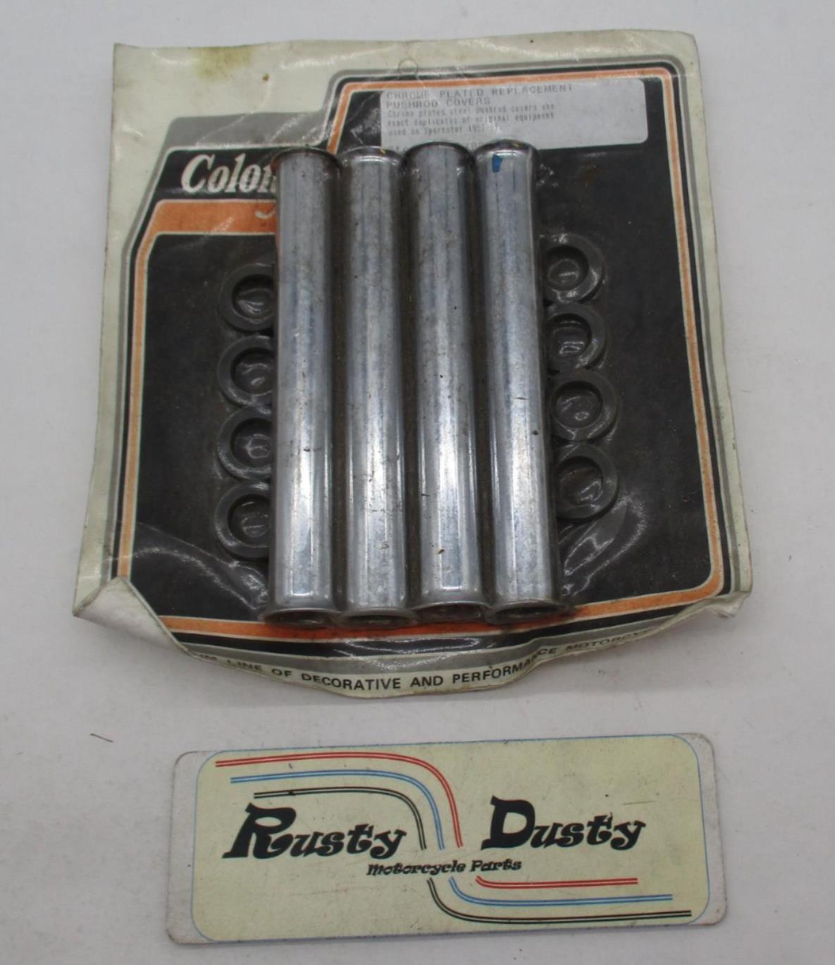 Harley 57-85 Sportsters Colony Chrome Plated Replacement Pushrod Covers 7822-12