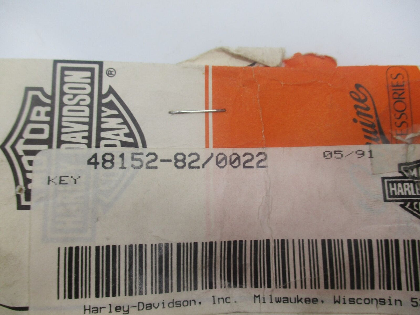 Harley-Davidson Genuine NOS Key Set Code 0022 48152-82